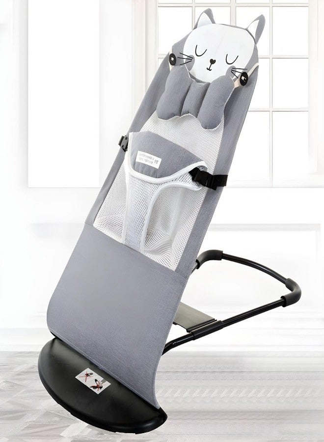 SYPM Bouncer Rocker - Gentle Baby Swing from Birth to 9kg (20lb). Baby Rocker with 4 Recline Positions, Lightweight Baby Bouncer Chair, Folds Flat for Easy Storage & Travel (Multy Color) - Image 2